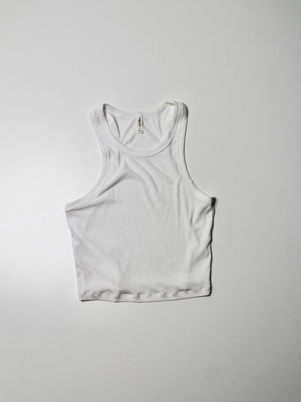 Aritzia Sunday Best Classic White Ribbed Tank Top - Women